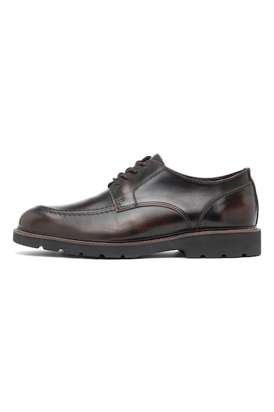 Pantofi Derby de piele intoarsa, Maro inchis RYŁKO - Maro Inchis