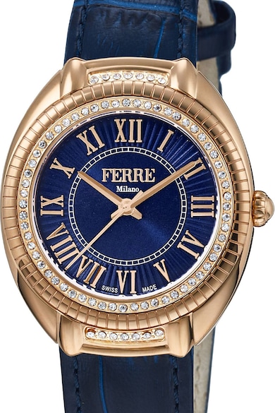 Ferre Milano Часовник с кожена каишка Жени