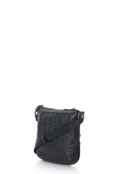 GUESS Geanta crossbody de piele sintetica cu aplicatie logo Barbati