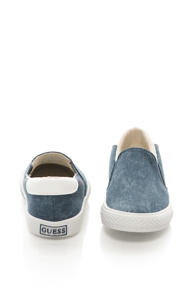 GUESS Pantofi slip-on de denim cu brant moale si garnitura de piele Baieti