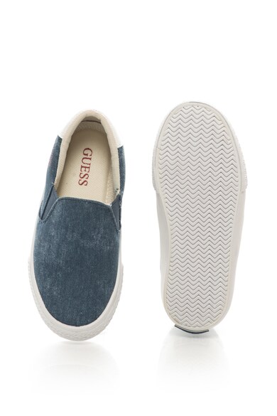 GUESS Pantofi slip-on de denim cu brant moale si garnitura de piele Fete