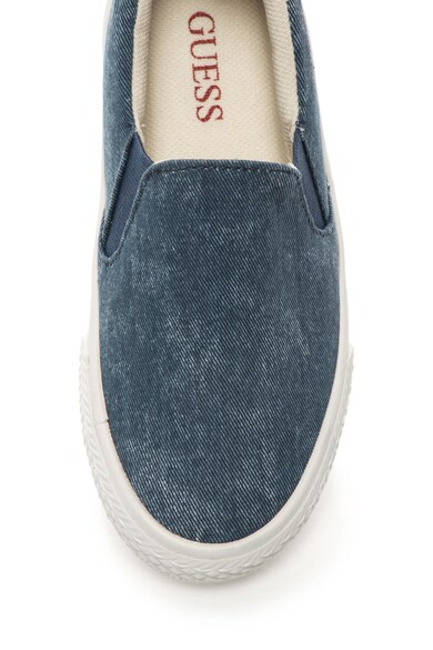 GUESS Pantofi slip-on de denim cu brant moale si garnitura de piele Baieti