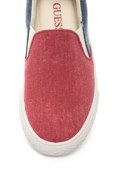 GUESS Pantofi slip-on de denim cu brant moale si garnitura de piele Fete