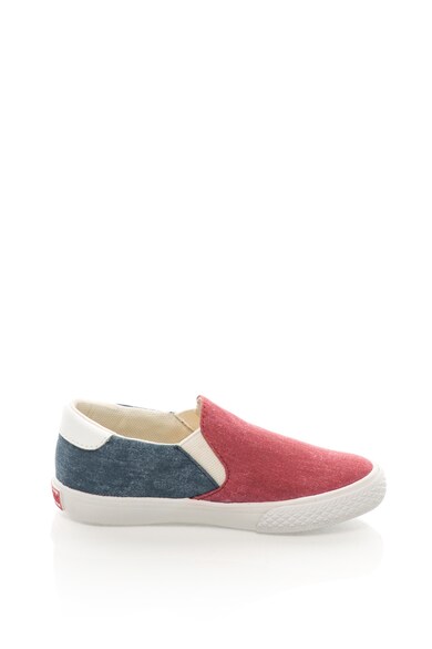 GUESS Pantofi slip-on de denim cu brant moale si garnitura de piele Baieti