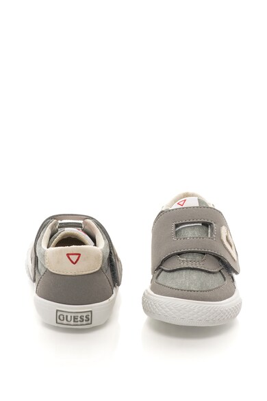 GUESS Pantofi sport cu insertii de piele intoarsa sintetica si velcro Baieti