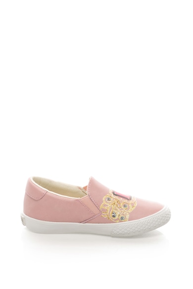 GUESS Pantofi slip-on de piele sintetica cu imprimeu grafic Fete