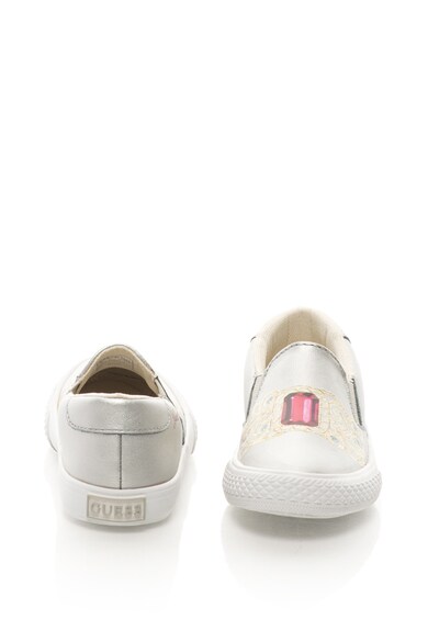 GUESS Pantofi slip-on de piele sintetica cu imprimeu grafic Baieti