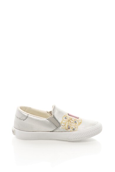 GUESS Pantofi slip-on de piele sintetica cu imprimeu grafic Fete