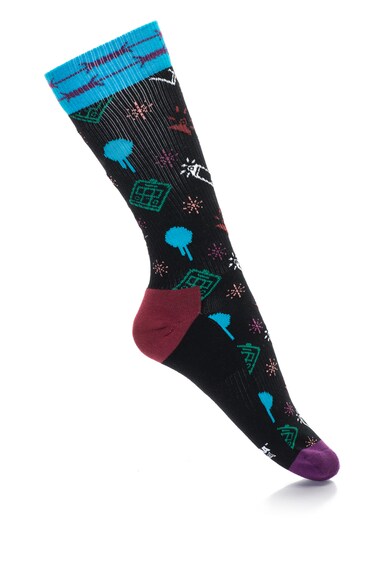 Happy Socks Unisex grafikai mintás, párnázott zokni női