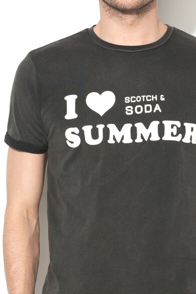 Scotch & Soda Logómintás póló férfi