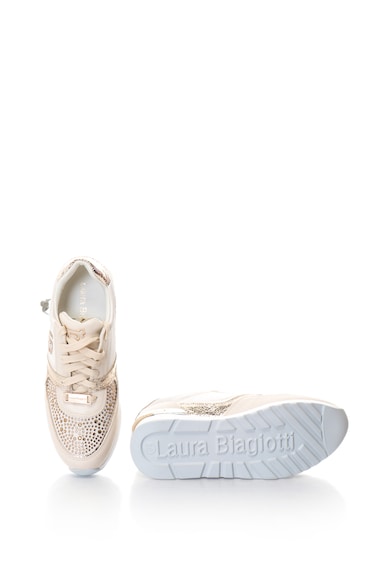 Laura Biagiotti Rejtett telitalpú sneakers cipő strasszkövekkel női