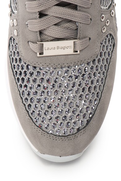 Laura Biagiotti Спортни обувки със скрита скосена платформа и лъскави детайли Жени