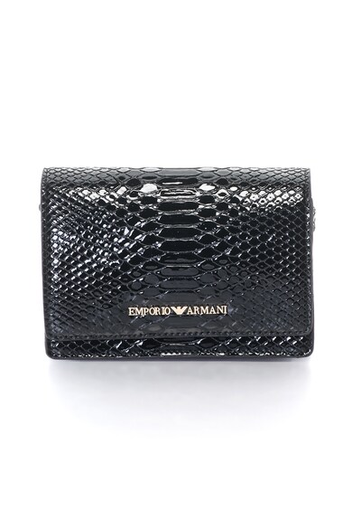 Emporio Armani Geanta crossbody mica de piele sintetica cu model reptila Femei