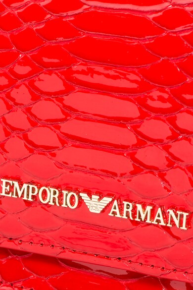 Emporio Armani Geanta crossbody mica de piele sintetica cu model reptila Femei