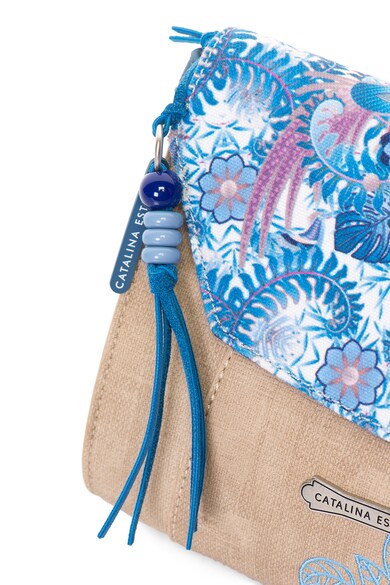 Catalina Estrada Geanta crossbody cu model tropical Femei