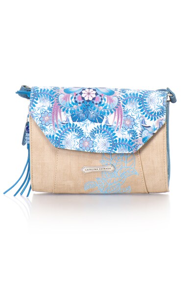 Catalina Estrada Geanta crossbody cu model tropical Femei