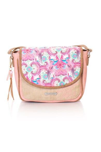 Catalina Estrada Geanta crossbody cu model tropical Femei