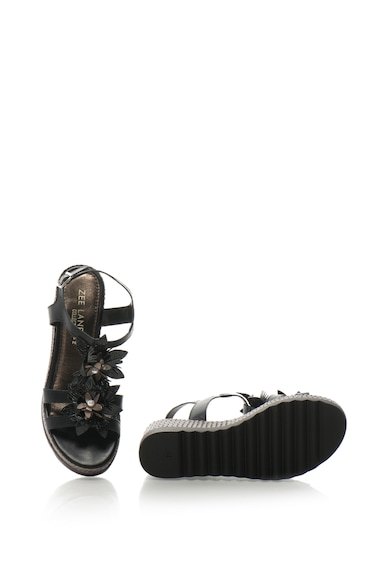 Zee Lane Collection Кожени сандали със скосена платформа и апликации Жени