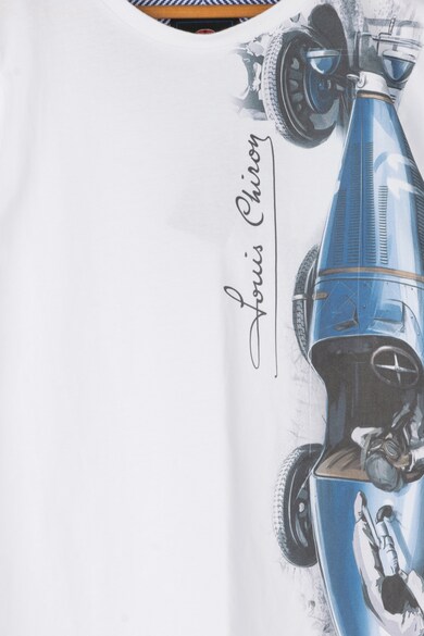 Bugatti Junior Tricou cu decolteu rotund si imprimeu cu masina Azeglio Baieti