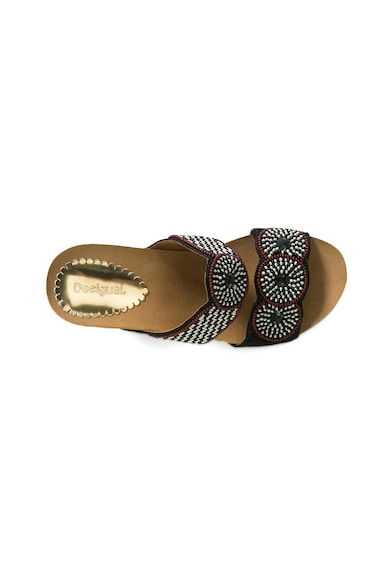 DESIGUAL Papuci wedge cu margele Cycle Africa Femei