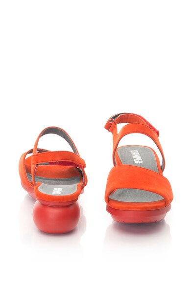 Camper Sandale slingback wedge de piele intoarsa Balloon Femei