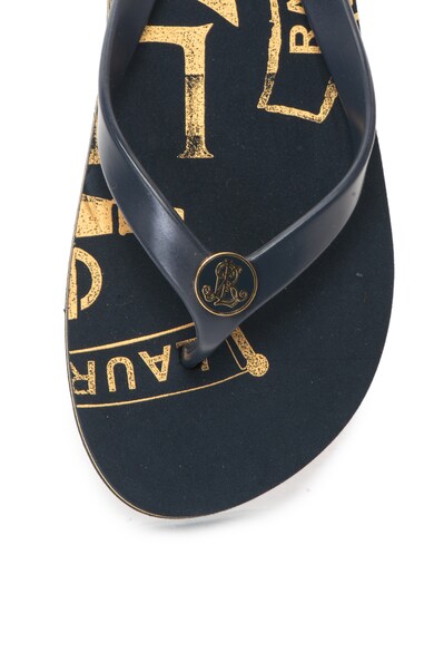 Lauren Ralph Lauren Papuci flip-flop cu aplicatie logo Elissa Femei