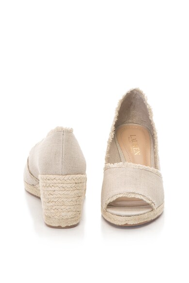 Lauren Ralph Lauren Pantofi wedge tip espadrile cu varf decupat Carmondy Femei