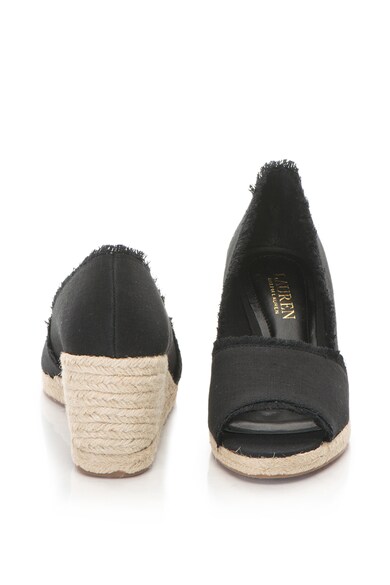 Lauren Ralph Lauren Pantofi wedge tip espadrile cu varf decupat Carmondy Femei