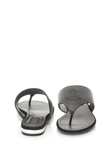 Lauren Ralph Lauren Papuci flip-flop de piele Deandra Femei