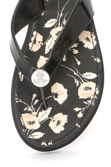 Lauren Ralph Lauren Papuci flip-flop cu logo Raia Femei