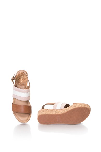 Gant Sandale slingback wedge de piele si piele intoarsa Judith Femei