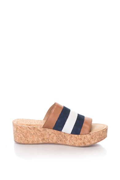 Gant Papuci wedge de piele si piele intoarsa Judith Femei