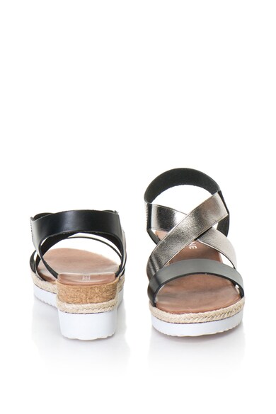 Zee Lane Кожени сандали със скосена платформа и метализирани детайли Жени