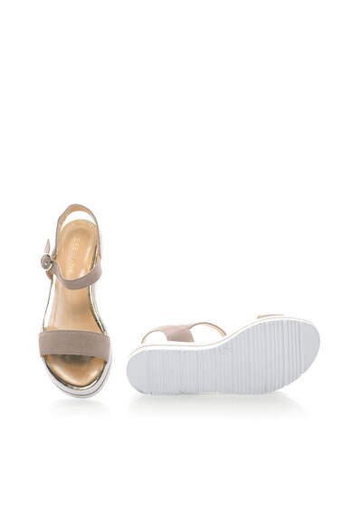 Zee Lane Sandale wedge de piele intoarsa Femei