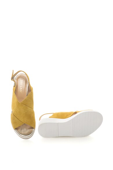 Zee Lane Sandale wedge de piele intoarsa Mango Femei