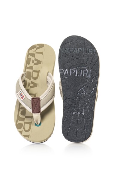 Napapijri Papuci flip-flop cu insertii de piele Toledo Barbati