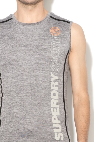SUPERDRY Тениска за фитнес с гумирана щампа Мъже
