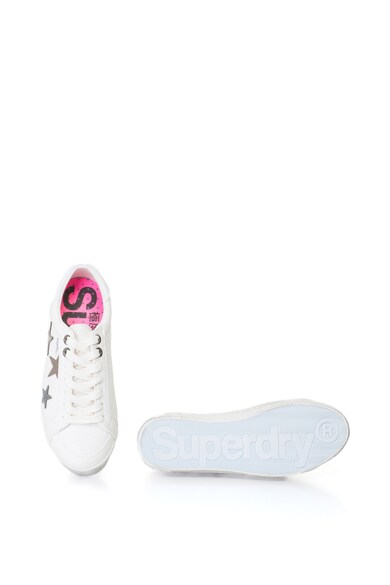 SUPERDRY Műbőr sneakers cipő texturált hatással női