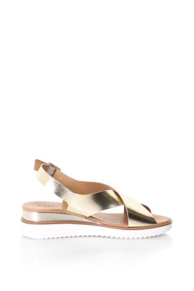 Zee Lane Sandale slingback de piele cu aspect metalizat Femei