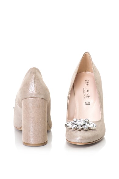 Zee Lane Collection Magas sarkú díszített cipő fényes hatással női