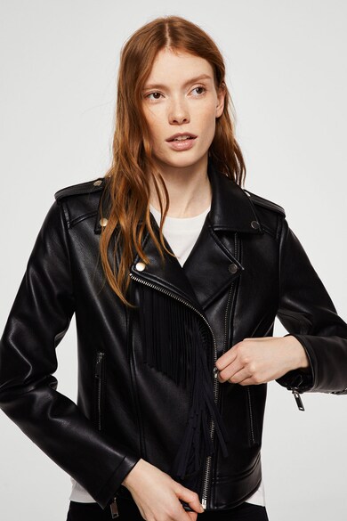 definitely Postal code impulse Jacheta biker de piele sintetica cu franjuri Mango (23065010-99) | Fashion Days definitely Postal code impulse Jacheta biker de piele sintetica cu franjuri Mango (23065010-99) | Fashion Days
