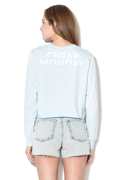 Cheap Monday Bluza crop lejera cu imprimeu text pe partea din spate Bed Femei
