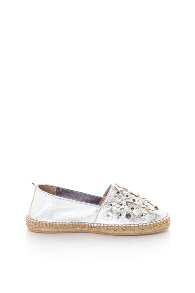 Trussardi Jeans Espadrile de piele cu aspect metalizat Femei