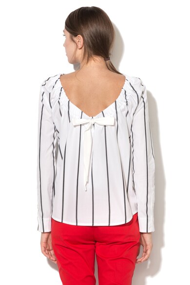 Sportmax Code Раирана блуза с шпиц деколте Жени