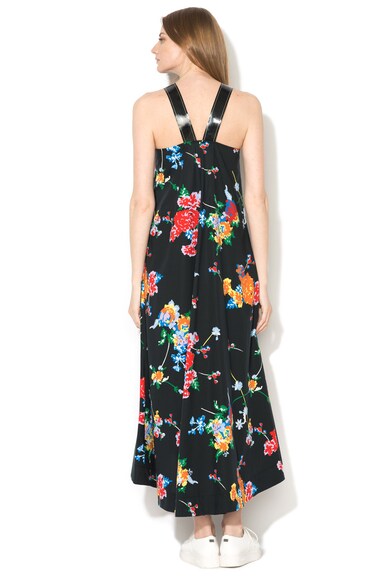 Sportmax Code Rochie maxi cu croiala in A, cu model floral si terminatie asimetrica Raoul Femei