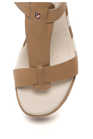 U.S. Polo Assn. Sandale wedge, cu bareta in forma de T Theodora Femei