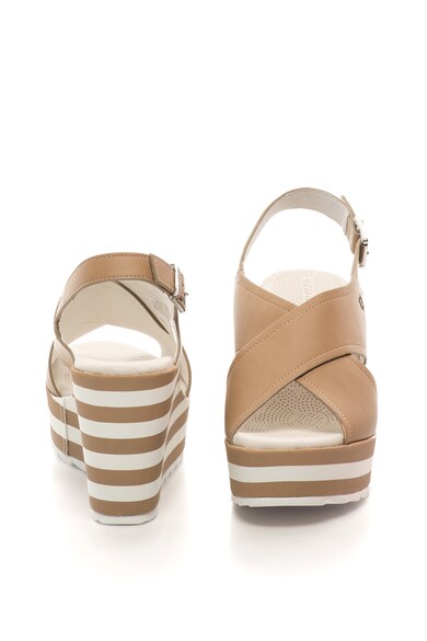 U.S. Polo Assn. Sandale wedge cu talpa in dungi Theba Rock Femei