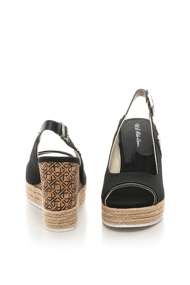 U.S. Polo Assn. Sandale wedge tip espadrile cu detalii cu aspect de iuta Topazia Femei