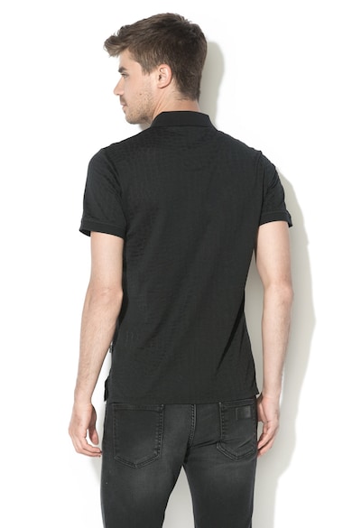 JUST CAVALLI Tricou polo cu aspect texturat Barbati