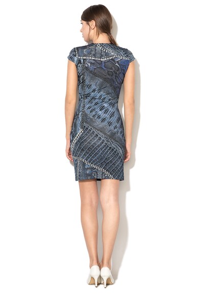 JUST CAVALLI Rochie scurta cambrata cu model abstract Femei